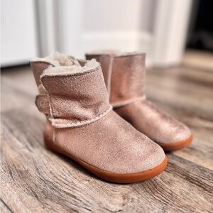 UGG Rose Gold Shearling Boots - Keelan II